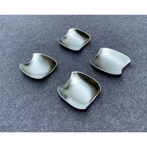 For Toyota RAV4 RAV 4 2019 2020 Car Accessories ABS Carbon fiber Side Rear Door Handle Cover Bowl Cover Insert Trim Styling