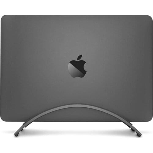 Hollyhight Aluminum Space-saving Laptop Vertical Stand Desktop Erected Holder for MacBook Pro Air Retina for Apple Notebook