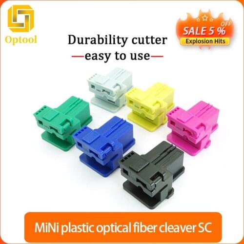 Free shipping 2pcs/lot Family-specific mini plastic optical fiber cleaver SC cold splicer optical fiber quick connector tool set
