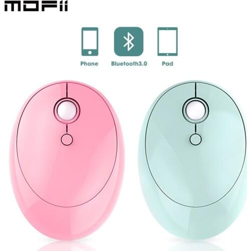 Wireless Bluetooth Mouse Computer Mute Office Gaming Mouse 1600DPI USB 2.4GHz Ergonomic Pink Mouse Gamer For Mac Laptop PC