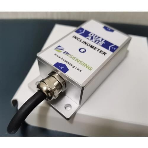 BWN427 Tilt Angle Sensor Dual Axis Inclinometer with Accuracy 0.02 Resolution 0.001 Degree RS232 RS485 TTL Output Modbus 9~35V