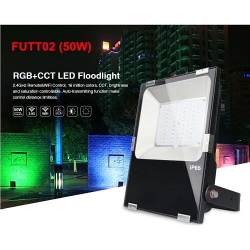 RGB LED Floodlight 10W 20W WiFi Outdoor Smart Flood Light 110V 220V IP65 Waterproof Color Changing Spotlight APP Group Control
