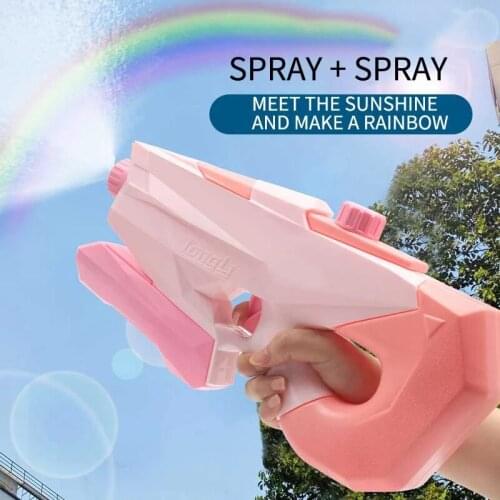 Water Gun For Kids 1200ml High Capacity 2 Modes Squirt Gun Water Fighting Play Spray Toys Gifts For Swimming Pool Beach Party
