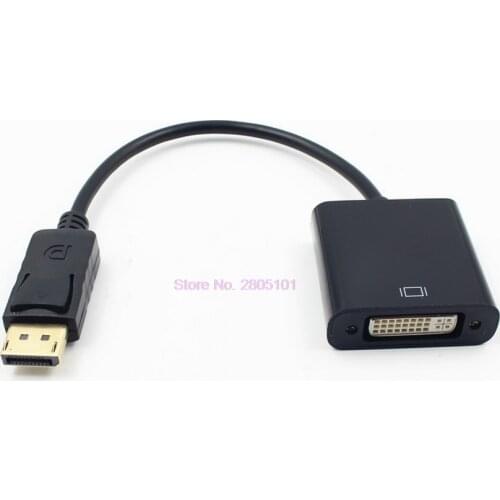 Dhl or fedex 200pcs DP to DVI Adapter DisplayPort Display Port to DVI Cable Adapter Converter Male to Female 1080P