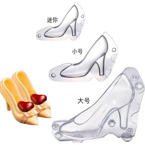 Chocolate Mold Fondant High Heeled Shoe Mold Candy Sugar Paste Cake Decorating DIY 3D Cake Mold Baking Tools For Kitchen Gadgets