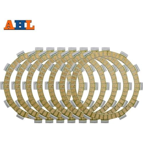 AHL 7 Pcs Paper Base Clutch Friction Plate for SUZUKI DR350 1990-2000 SV400 1998-2005 GSX750 2003 RGV250 Gamma 1991