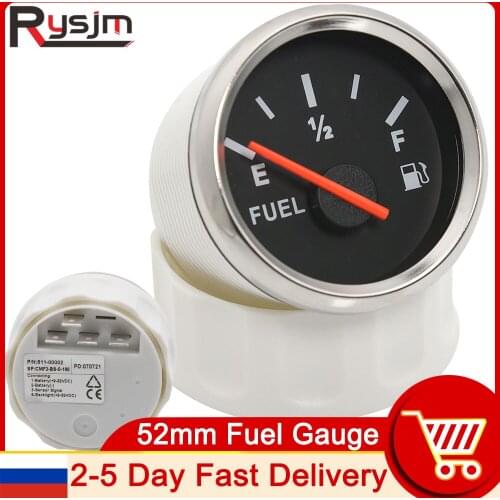 HD Car Pointer Fuel oil Level Gauge Electrical Digital Fuel Level oil Gauge 0-190 ohm for Boat Car Truck RV Camper Waterproof