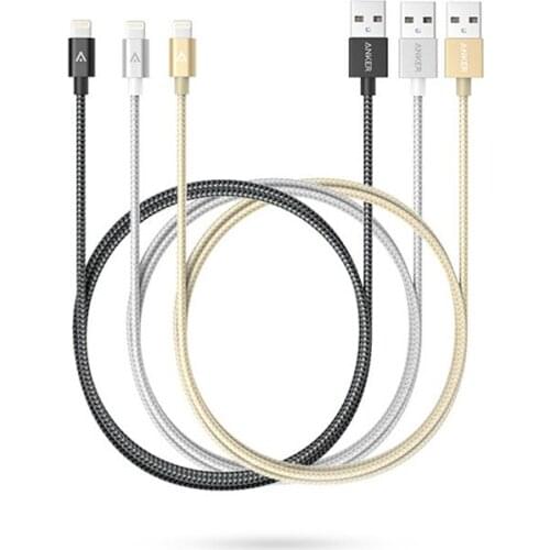 Data cable MFI certified fast charging is suitable for iPhone7/8/X iPad nylon charging cable
