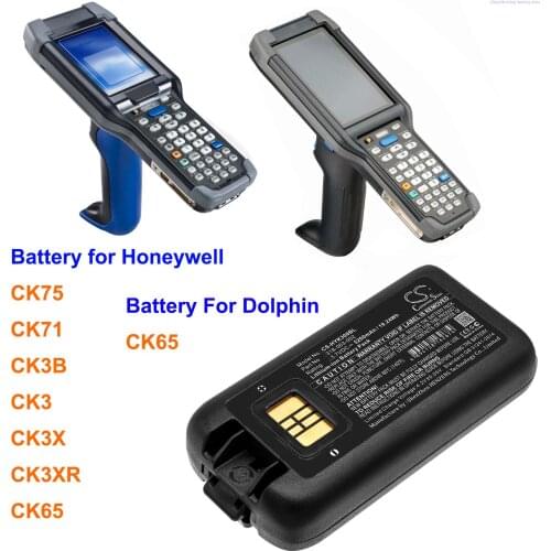 Cameron Sino 5200mAh Barcode Scanner Battery for Honeywell CK3,CK3X,CK3XR,CK65, CK75, CK71, CK3B, For Dolphin CK65