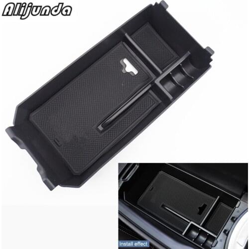 Console Car Center Armrest Storage box container Tray Organizer Accessories For Mercedes Benz C GLC Class W205 2015