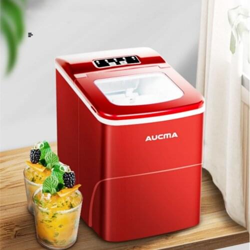JRM0511 Aucma Ice Cube Making Machine 15Kg Mini Intelligent Desktop Round Ice Cube Household Commercial Milk Tea Shop AZH-15NE