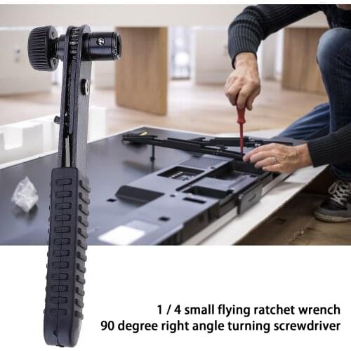 2PCS Mini 1/4 Ratchet Wrench Screwdriver Bit Socket Wrench Rod 6.35 Home Hand Tool Portable Pole Socket Wrench Sets Rod Tools