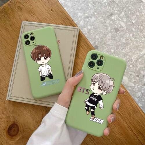 Fashion Kpop Korean DYNAMITE green TPU Soft silicone Phone Case For iPhone SE2020 12mini 12pro max 11pro Max Xs Max 7 8 Plus XR