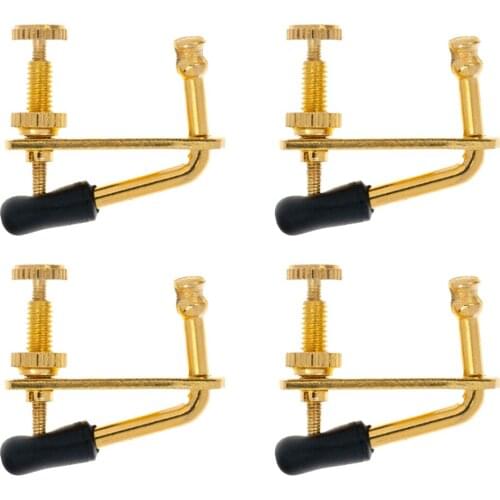 Pack Of 4 3/4 4/4 Violin Fiddle Fine Tuners String Instrument Replacements Parts