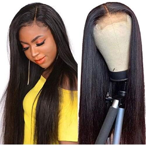 32 Inches Lace Front Human Hair Wigs 4x4 Lace Closure Wig Straight Human Hair Wigs PrePlucked Lace Frontal Wig Remy Long Wigs