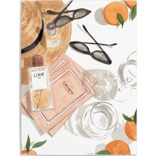 Prints Pictures Hat Fruit Home Decoration Wall Art Modular Still Life Poster Painting Cuadros On Canvas For Living Room Frame