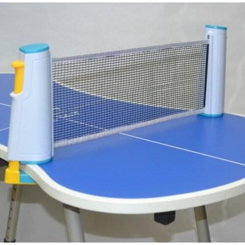 Portable Retractable Table Tennis Set 69 Inches Max Telescopic Ping Pong Net With Table Tennis Paddle And Ping Pong Balls