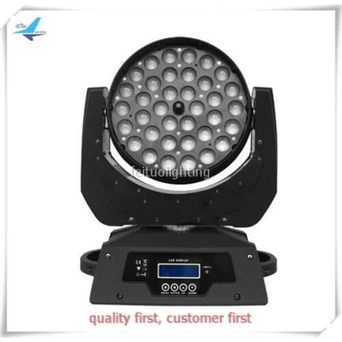 12pcs Dmx Lyre Led Moving Head Wash 36 x 10w RGBW 4IN1 Led Zoom Moving Head Light Rainbow Effect 36x10 Led Moving Head Wash Zoom