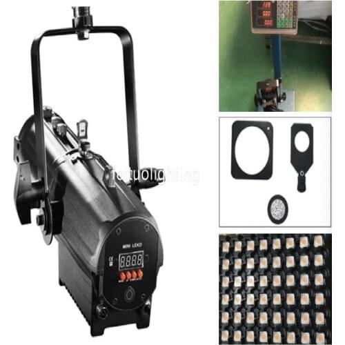 8pcs/30pcs +fly case Mini Leko 60W WW Or CW Zoom Led Profile Spot light for Show Studio Stadium Stage Equipment