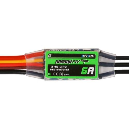 Htirc Dragonfly 6A Brushless ESC 2-4S Lipo Electric Speed Controller for small FPV Quadcopter Mutilcopter Drone