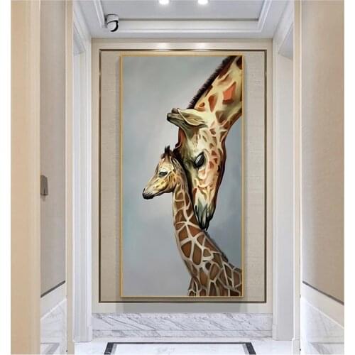 Nordic Animal Art Giraffe Canvas Painting on The Wall Canvas Art Poster and Prints Wall Pictures for Living Room Home Decoration