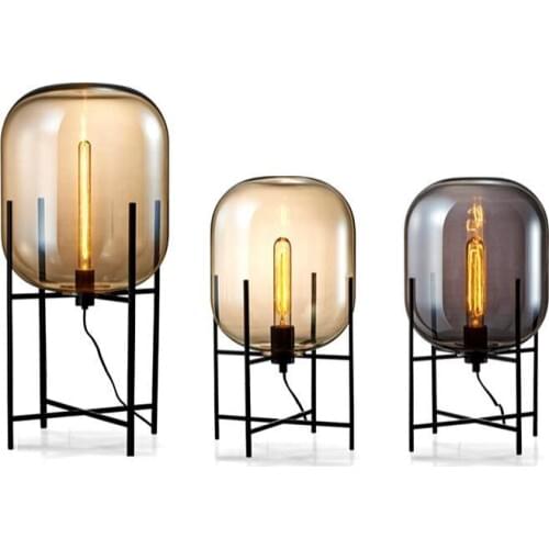 Post-modern Creative Designer Glass Iron Led E27 Table Lamp For Living Room Bedroom Study H 46/73/137cm 2102