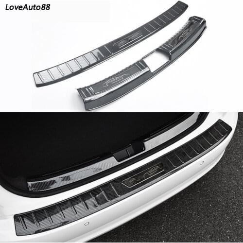 Stainless Steel Exterior Interior Rearguards Rear bumper Trunk Trim Bumper Pedal For Volkswagen VW Jetta MK7 2019 2020 2021