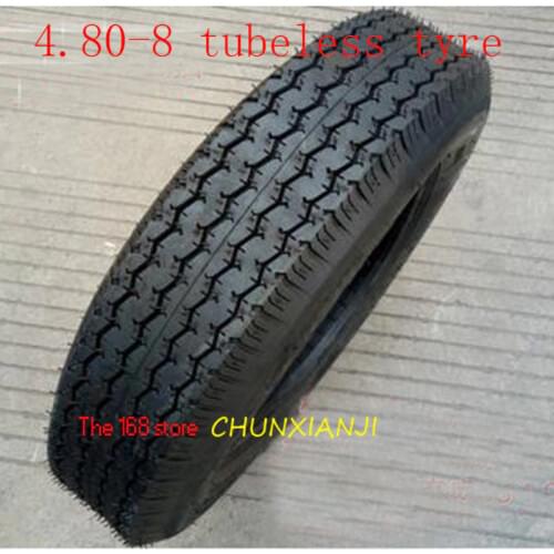 High Quality Wood Splitter Tires 4.80-8 Genuine Vacuum Trailer Tires Explosion-proof Tubeless Tyre