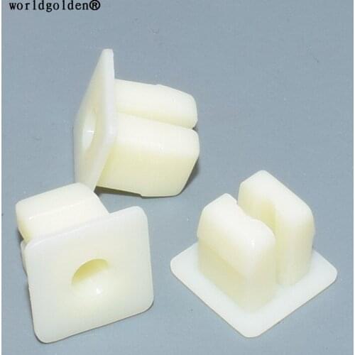 Worldgolden 100pcs plastic clip Headlight Bezel Nut #6 Screw Size for GM#1370853 Chryler#6029501 VW#179-813-883(179813883)