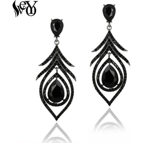 VEYO Vintage Crystal Drop Earrings Party Dangle Earring Fashion Jewelry for Women Wholesale