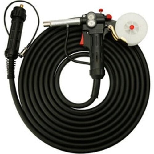 10Ft 3 Meters MIG Welder Spool Gun Wire Feeder Aluminum Welder Use Standard Spool with Euro Connection 24V DC Motor Free Nozzle