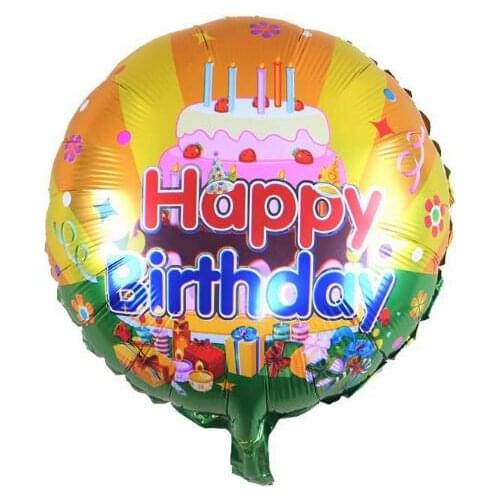 18 inch Happy Birthday Heart Air Balls Aluminum Foil Balloons Party Decorations Kids Helium Ballon Party Supplies
