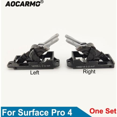 Aocarmo For Microsoft Surface Pro 4 Pro4 1724 Hinge Kickstand Left Right w/Hinge Connector Shaft Replacement Part