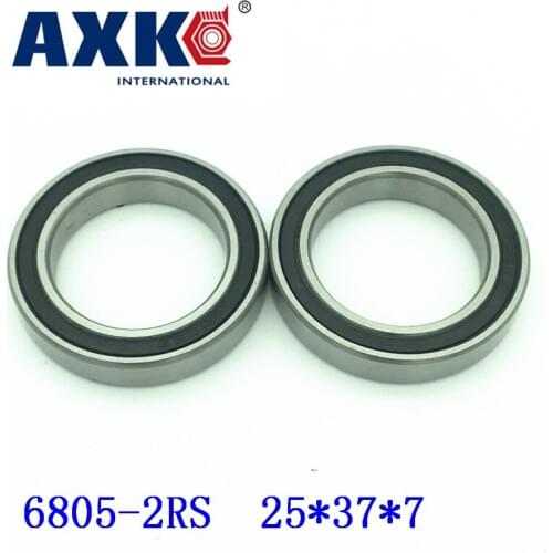 Free Shipping 10pcs 6805-2rs 6805rs 6805 Rs 25 X 37 X 7mm Metric Thin Section Deep Groove Ball Bearings