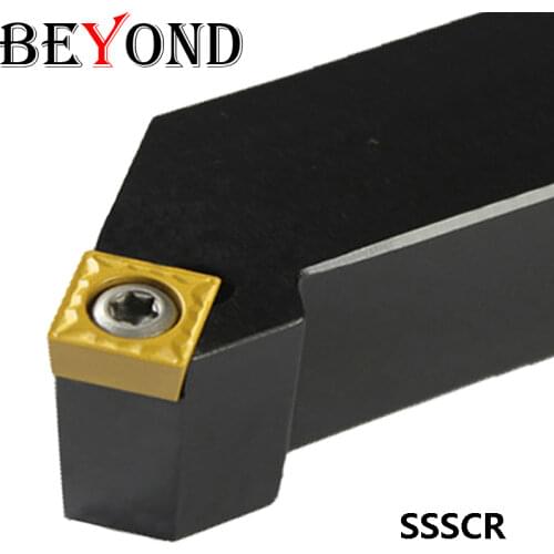 BEYOND SSSCR 2020 SSSCR2020K12 SSSCR2525M12 Lathe Cutter Bar External Turning Tool Carbide Inserts Shank Solid 1 PCS 20mm