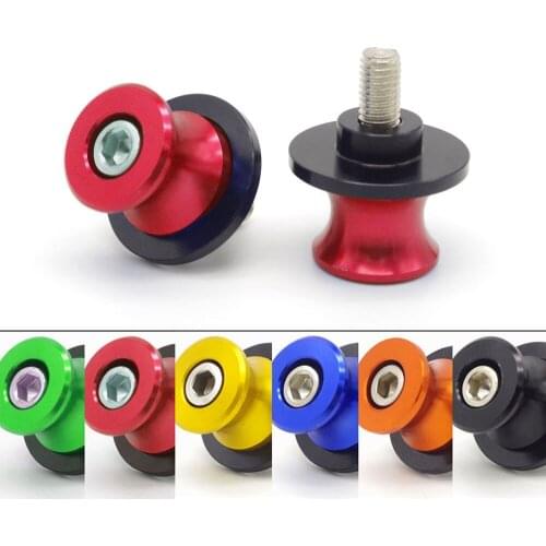 CNC Aluminum Motorcycle Swingarm Spools Slider 8mm Stand Screw For Honda cb500f africa twin crf1000l xadv 750 suzuki gsr 750