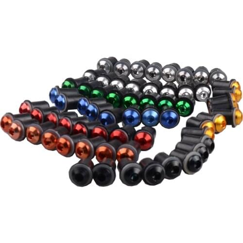 For Yamaha YZF R125 R25 R3 600R 1000R R1 R6 MT09 MT07 MT10 MT03 FZ6R FZ8 XT 600E/R FJR 1300 Windscreen Screws Bolts 8pcs