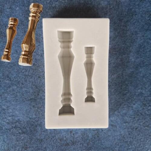 European DIY Diamond Pillar Cake Mould Silicone Bakery Fondant Mould Chocolate Candy Mould A1461