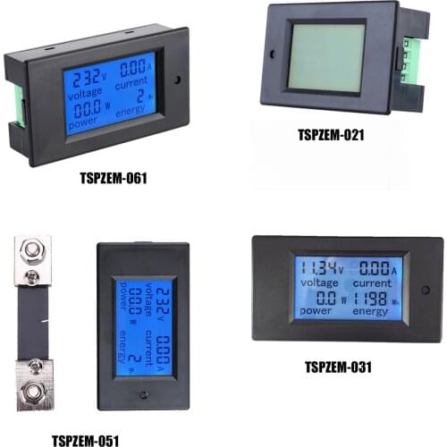 Voltage Current Power Energy Meter Gauge AC 80～260VAC 20A 100A LCD Display Digital Current, Voltage, Power, Current Shunt