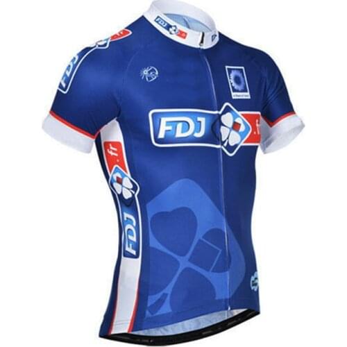 2014 FDJ Team 2 COLORS Mens Only Cycling Jersey Short Sleeve Bicycle Clothing Quick-Dry Riding Bike Ropa Ciclismo