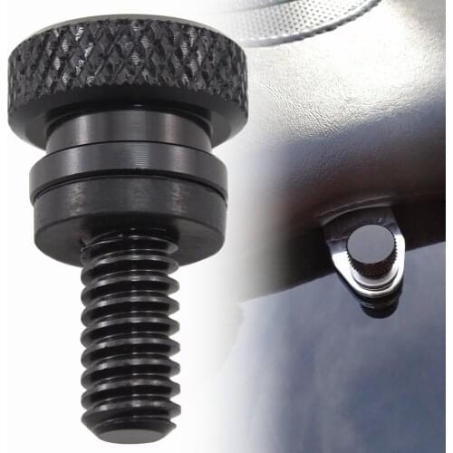 Black Mini Rear Fender Seat Screw License Plate Mount Hardware For Harley 96-Up XL Dyna Touring CVO Softail Motorcycles