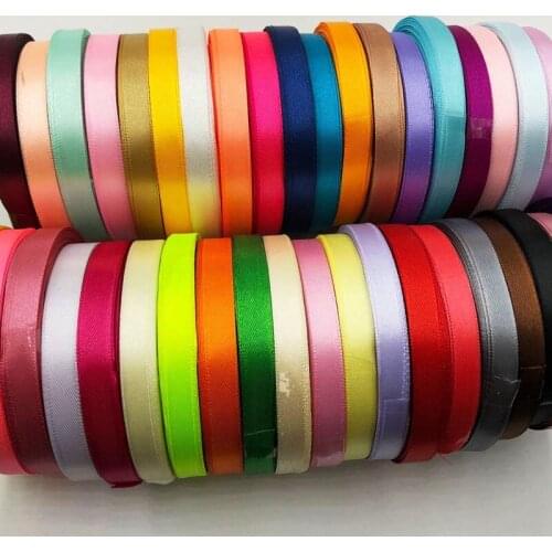 10mm 60 colors choose 25 Yards Silk Satin Ribbon , Wedding decorative ribbons, gift wrap, DIY handmade materials A