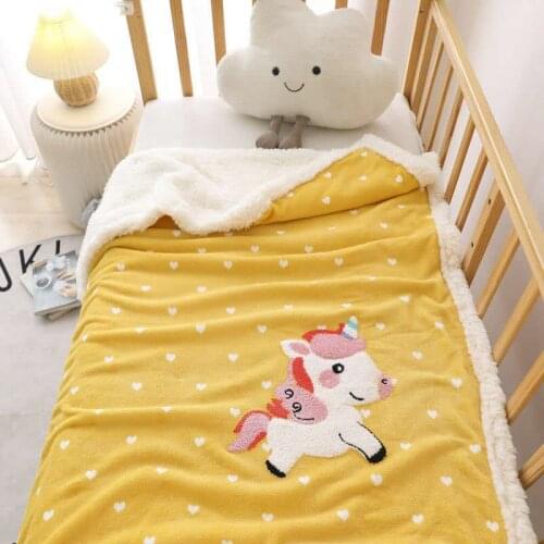 2020 New Winter Baby Plush Blanket Throws Children Boys Kids Gift Throw Sofa Bed Cover Bed Sheet Warm Soft Bebe Bedding Blankets