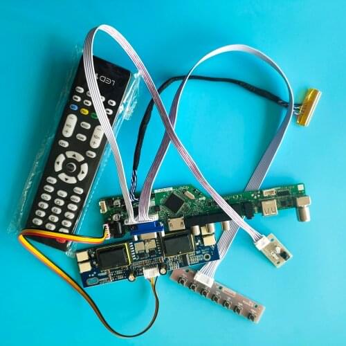 For HSD190ME13-A10 Digital Signal 30pin 1280X1024 19" VGA AV HDMI LCD Resolution TV VGA kit Controller Board 4 lamps