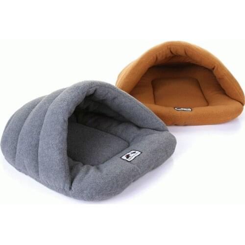 Warm dog beds for Small Dogs Soft Sleeping Bag Solid Dog Kennel Cushion Puppy Cave Bedfor deep sleeping