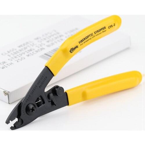 CFS-2 Fiber Optic Stripper 2 Holes Fiber Cable Stripper FTTH Tool Optical Fiber Wire Stripping Pliers Miller Forceps