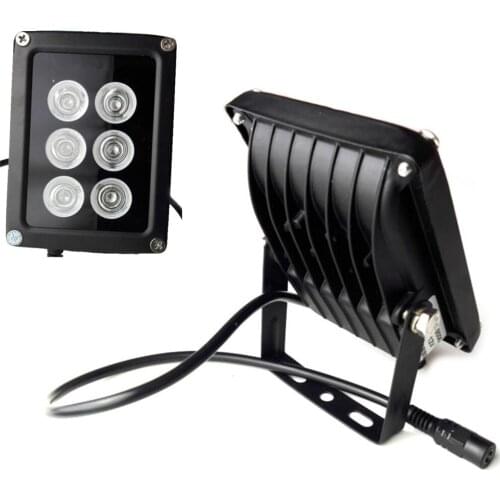 VERYSMART 6 LED Night Vision Infrared IR Light illuminator Lamp Waterproof Housing For CCTV Security Camera System 850nm