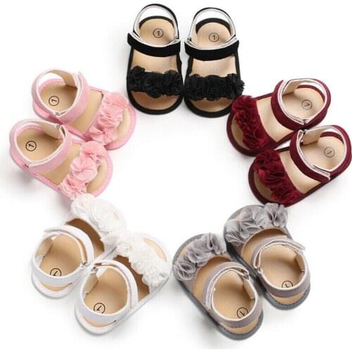 Flower Spring Summer Infant Baby Shoes Moccasins Newborn Girls Floral Shoes for Newborn Available 0-18 Months Non-Slip Prewalker
