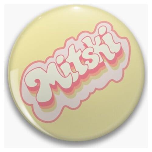 Mitski Retro Font K Soft Button Pin Hat Badge Creative Lover Women Jewelry Decor Fashion Cartoon Lapel Pin Cute Brooch Metal