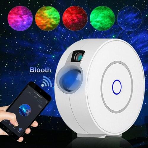 2 in 1 aurora starry sky projector 7 color night light star projector galaxy ocean nebula lamp with remote control for kids